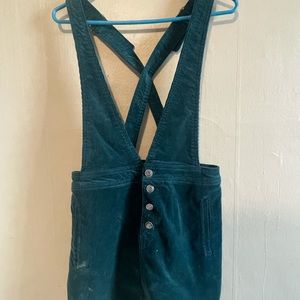 Turquoise overall dress